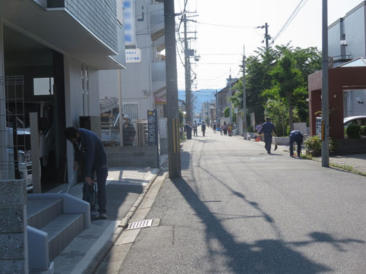 清掃活動の様子